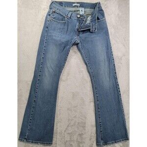 Vintage Levi's 542 Low Flare Jeans Womens 10M Blue Wash Low Rise Stretch Denim